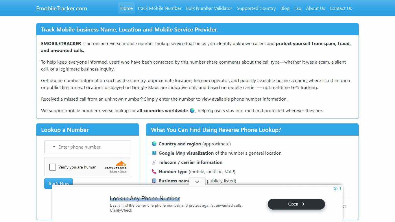 Mobile Number Tracker Find Owner Name and Location on Google Map.
